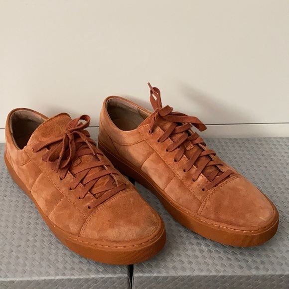 VINCE Burnt Copper Suede Sneaker, size 10 - Picture 1 of 4